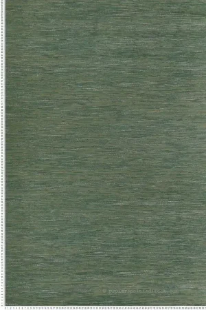 Papier peint Faux Uni Tissage Tatami émeraude - Le Jacquard de Casamance Réf. CAS-C75346120 Paiement Sécurisé