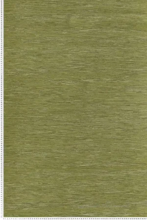 Papier peint Faux Uni Tissage Tatami vert matcha - Le Jacquard de Casamance Réf. CAS-C75346018 Soldes