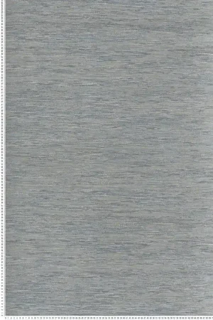 Offre Limitée Papier peint Faux Uni Tissage Tatami bleu gris - Le Jacquard de Casamance Réf. CAS-C75345610