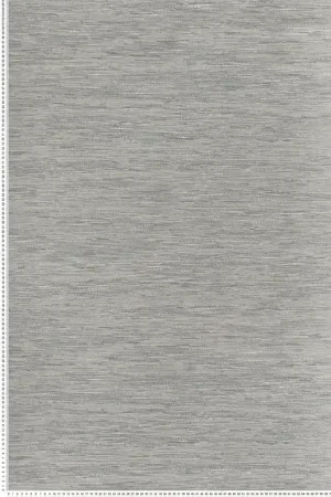 Papier peint Faux Uni Tissage Tatami gris cendré - Le Jacquard de Casamance Réf. CAS-C75345406 Offre Exclusive