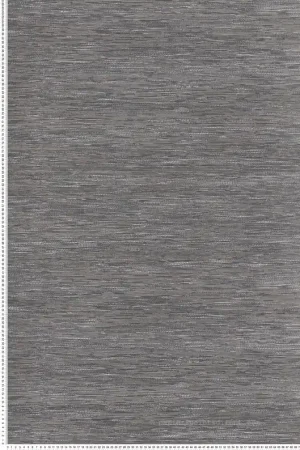 Papier peint Faux Uni Tissage Tatami gris plomb - Le Jacquard de Casamance Réf. CAS-C75344792 Jusqu'à Épuisement Des Stocks