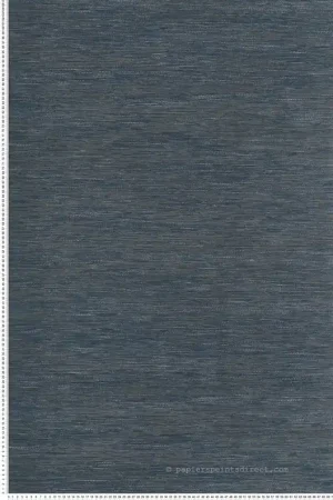 Papier peint Faux Uni Tissage Tatami pétrole - Le Jacquard de Casamance Réf. CAS-C75343772 Acheter En Ligne