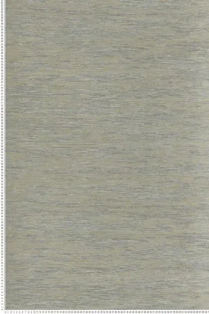 Nouvel Arrivage Papier peint Faux Uni Tissage Tatami vert de gris - Le Jacquard de Casamance Réf. CAS-C75343466