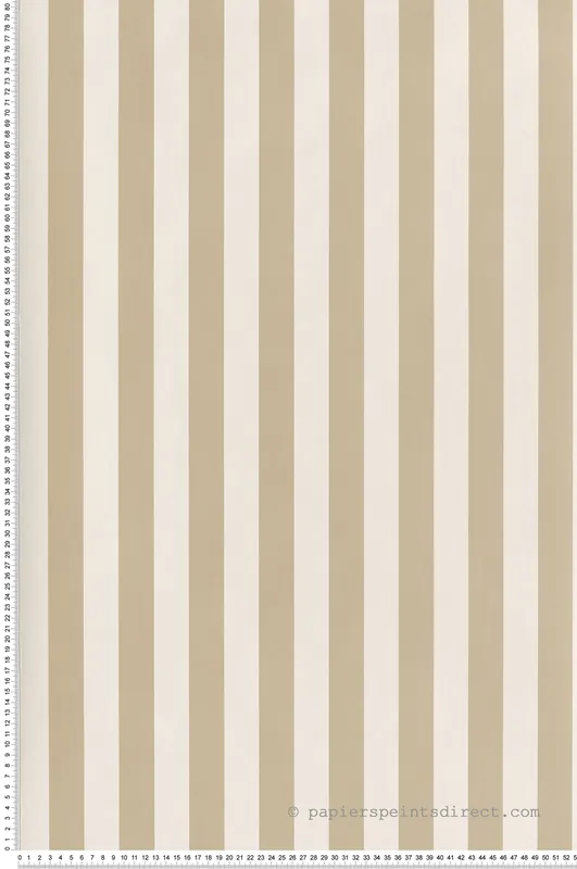 Achat Immédiat Papier peint Rayure Mate Elizabeth beige crème - Heritage de Casadéco Réf. HETA201241360