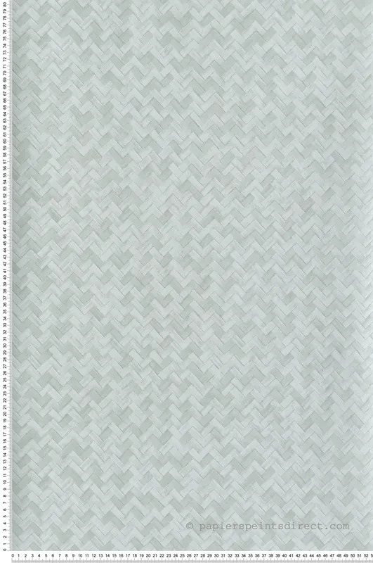 Meilleur Choix Papier peint Paille Tressage Kagome vert d‘eau - The Texture Book de Masureel Réf. MAS-WIL305