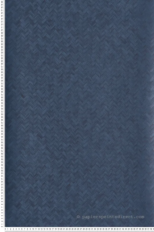 Offre Du Jour Papier peint Paille Tressage Kagome indigo - The Texture Book de Masureel Réf. MAS-WIL304