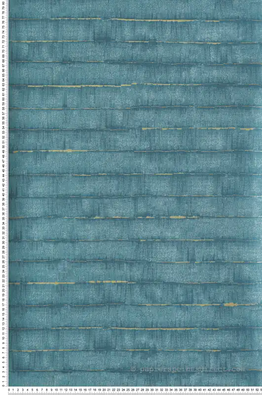 Papier peint Écorce Tanin turquoise doré - The Texture Book de Masureel Réf. MAS-SPI501 Dernier Modèle