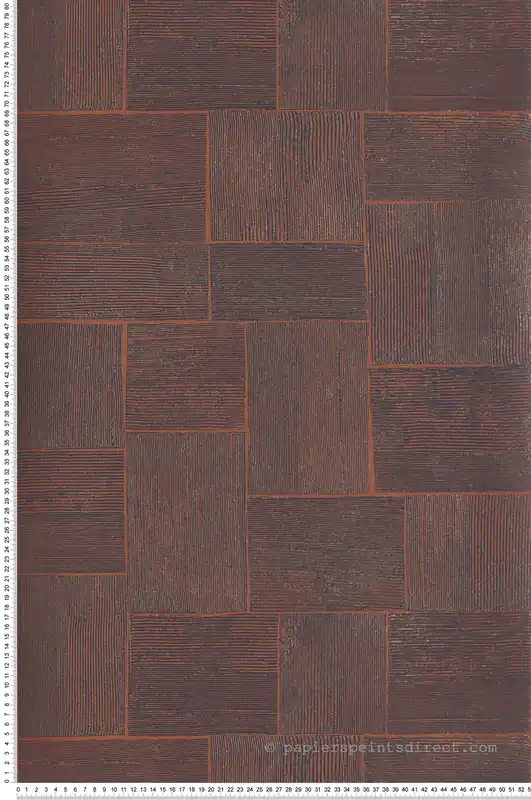 Papier peint Carreaux Giraldo terre de sienne doré - The Texture Book de Masureel Réf. MAS-SPI301 Prix Choc