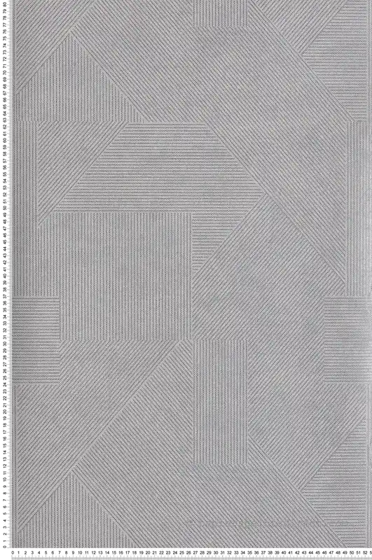 Bon Plan Papier peint Géométrie Expoxy gris argenté - The Texture Book de Masureel Réf. MAS-PRI403