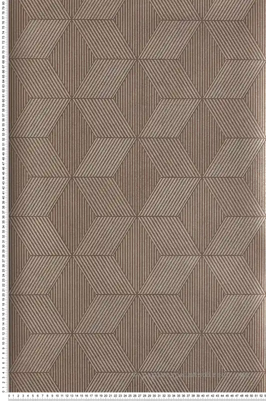 Acheter Direct Papier peint Géométrie Manhattan marron irisé - The Texture Book de Masureel Réf. MAS-ORB503