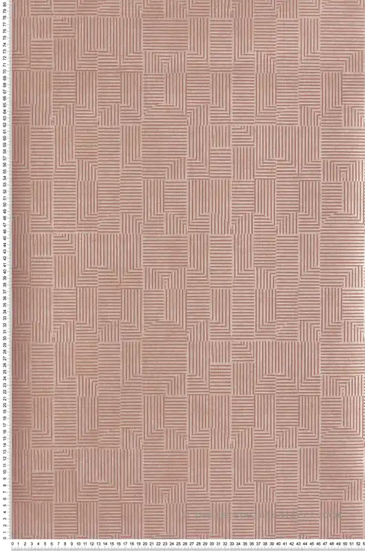Promotion Saisonnière Papier peint Carré Géométrie Manzoni terracotta irisé - The Texture Book de Masureel Réf. MAS-ILA403