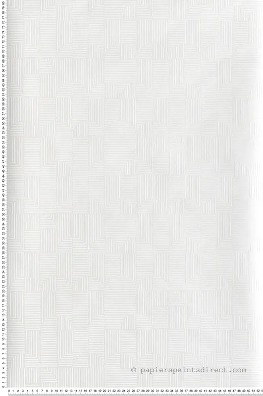 Achat Immédiat Papier peint Carré Géométrie Manzoni blanc nacré - The Texture Book de Masureel Réf. MAS-ILA402