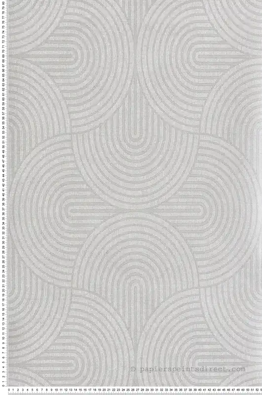 Papier peint Spirale Earth argenté - The Texture Book de Masureel Réf. MAS-EAR604 Haute Qualité