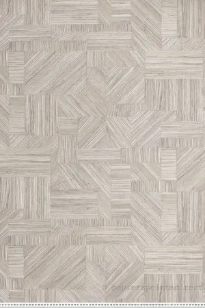 Prix Cassé Papier peint Marqueterie Paille Imbrication galet - Nature sur Mesure de Casamance Réf. CAS-76891630