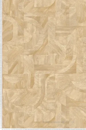 Achetez Aujourd'hui Papier peint Patchwork Ethnique Intarsia beige - Nature sur Mesure de Casamance Réf. CAS-76870202