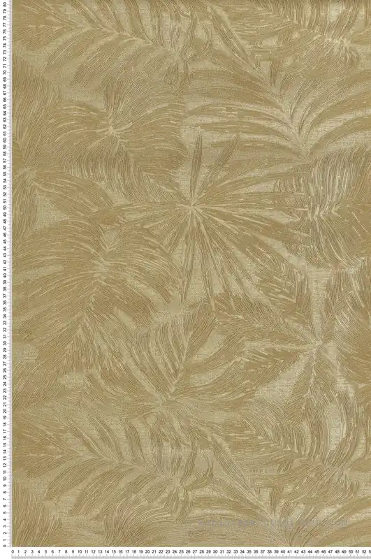 Dernière Chance Papier peint Palmes Gravure Granada doré - Vegetals de Casadéco Réf. VEGE86432343