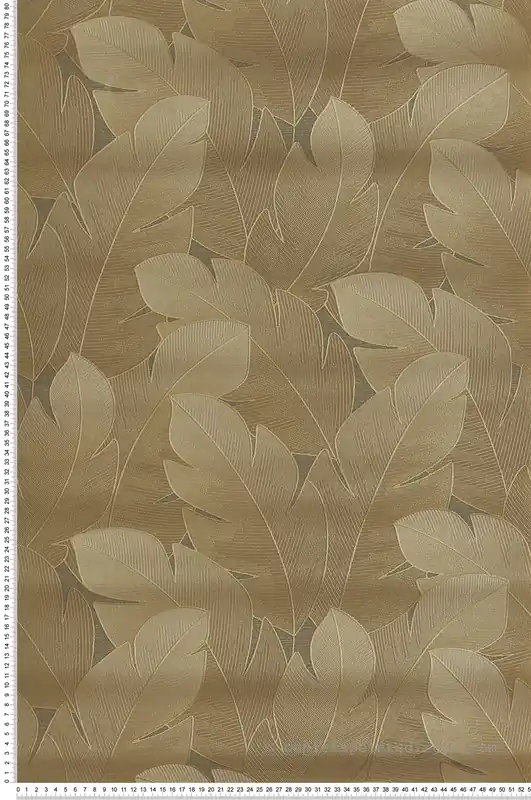 Usine Directe Papier peint Feuillage Tropical Yuto vert mastic - Vegetals de Casadéco Réf. VEGE201292888