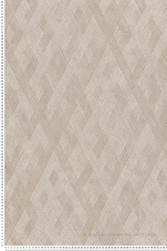 Papier peint Tissage Géométrique Oblique beige lin - Architexture de Montecolino Réf. MC-AZ57762 Prix Réduit