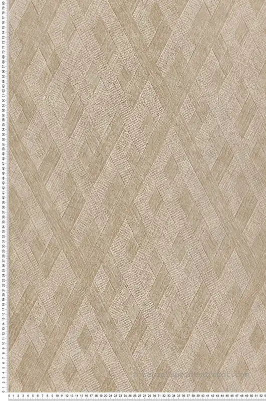 Papier peint Tissage Géométrique Oblique beige vanille - Architexture de Montecolino Réf. MC-AZ57759 Dernière Chance