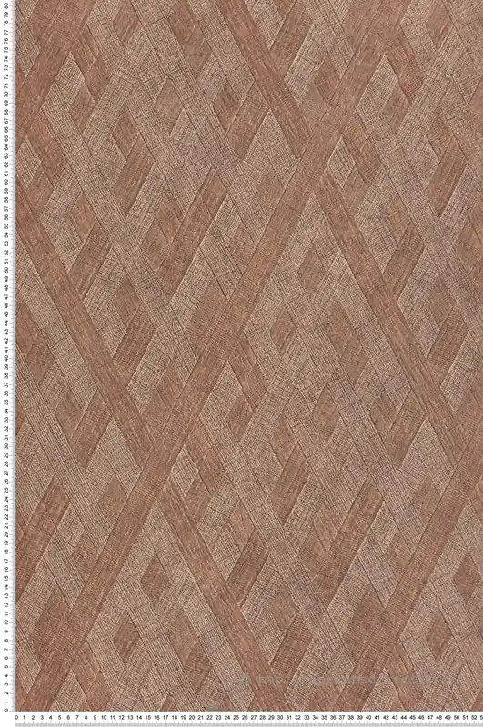Prix Cassé Papier peint Tissage Géométrique Oblique brun - Architexture de Montecolino Réf. MC-AZ57754