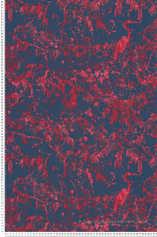 Prix Choc Papier peint Héron Abstrait rouge bleu - Guy Laroche de Lutèce Réf. LTC-51246210