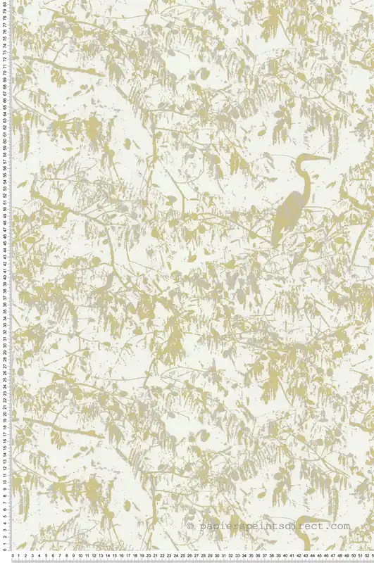 Prix Choc Papier peint Héron Abstrait doré - Guy Laroche de Lutèce Réf. LTC-51246202