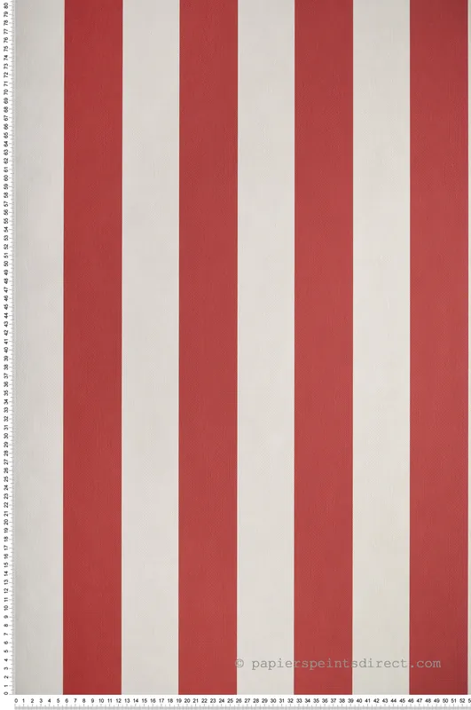 Meilleure Vente Papier peint Petite Rayure Baltic rouge - Seaside de Casadéco Réf. SEAS29258111