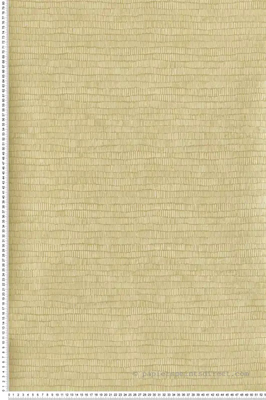 Papier peint Ethnique Lusus jaune beurre métallisé - Romance de Masureel Réf. MAS-ROM405 Remise