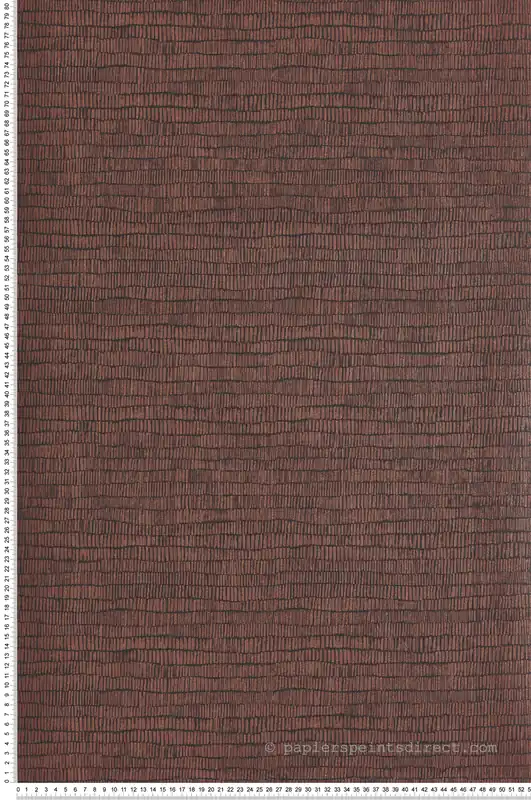 Meilleure Vente Papier peint Ethnique Lusus marron métallisé - Romance de Masureel Réf. MAS-ROM404
