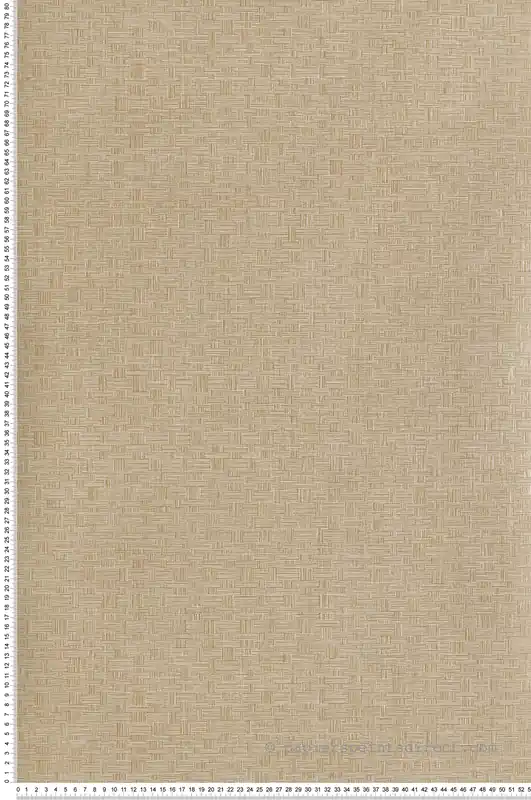 Satisfait Ou Remboursé Papier peint Tissage Tonnet beige vanille doré - Romance de Masureel Réf. MAS-ROM303