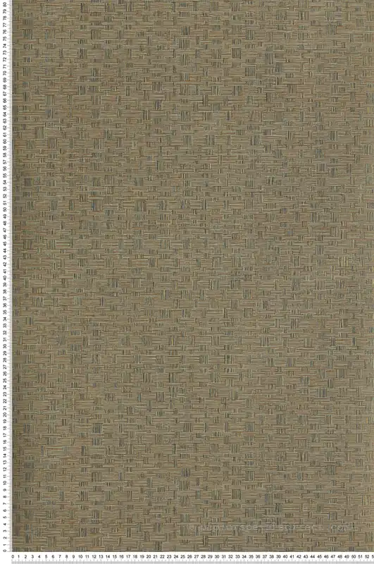 Nouvelle Collection Papier peint Tissage Tonnet brun olive doré - Romance de Masureel Réf. MAS-ROM302