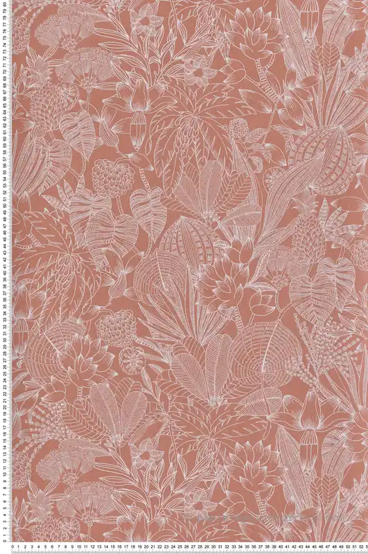 Petit Prix Papier peint Esquisse Fleurie Bellis rose - Romance de Masureel Réf. MAS-ROM104