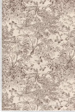 Papier peint Toile de Jouy Scène beige brun - Amazone de Masureel Réf. MAS-ZON205 Acheter En Ligne