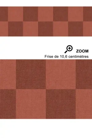 Frise Damier Checks Border bordeaux - Line Up de Casélio Réf. LNP106798008 Haute Qualité