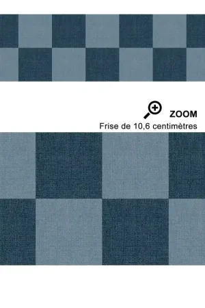 Frise Damier Checks Border bleu jean - Line Up de Casélio Réf. LNP106796060 Réduction