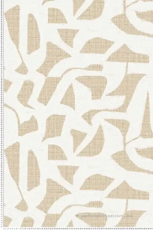 Authentique Papier peint Cannage Raphia Cana sable - Modernismo de Casamance Réf. CAS-76830508