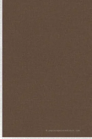 Papier peint Uni Lin Étoffe Lina cacao - Modernismo de Casamance Réf. CAS-76853262 Meilleure Vente