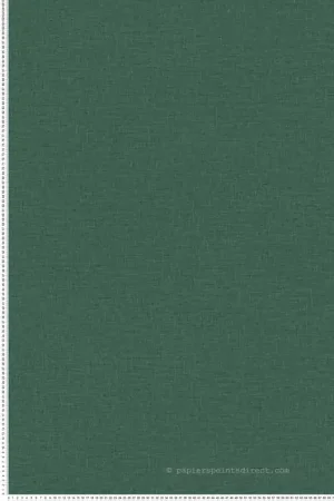 Papier peint Uni Lin Étoffe Lina vert émeraude - Modernismo de Casamance Réf. CAS-76853058 Offre Exclusive