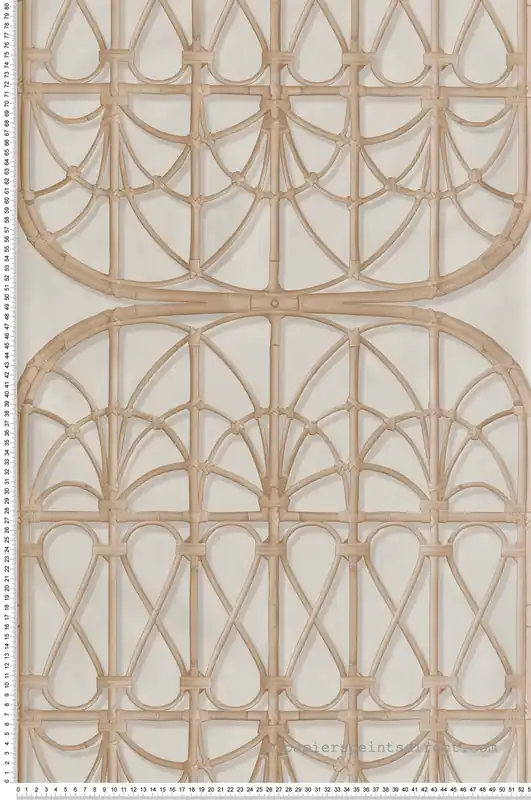 Marque Papier Peint Panneau Rotin beige - Illusion d‘Ugépa Réf. UGP-M89307