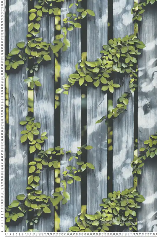 Papier Peint Palissade Végétaux Bois gris - Illusion d‘Ugépa Réf. UGP-M88909 Meilleur Choix