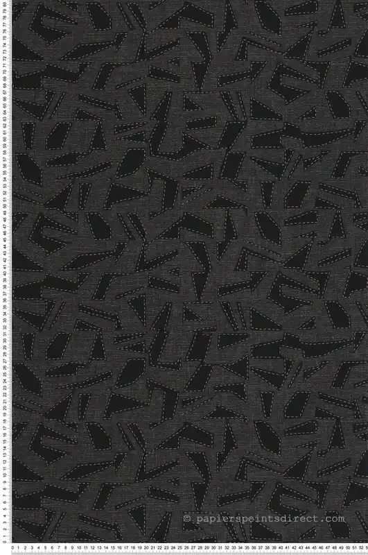 Acheter Direct Papier peint Graphique Textile Sanara noir doré - Matera de Casadéco Réf. MATA201159999
