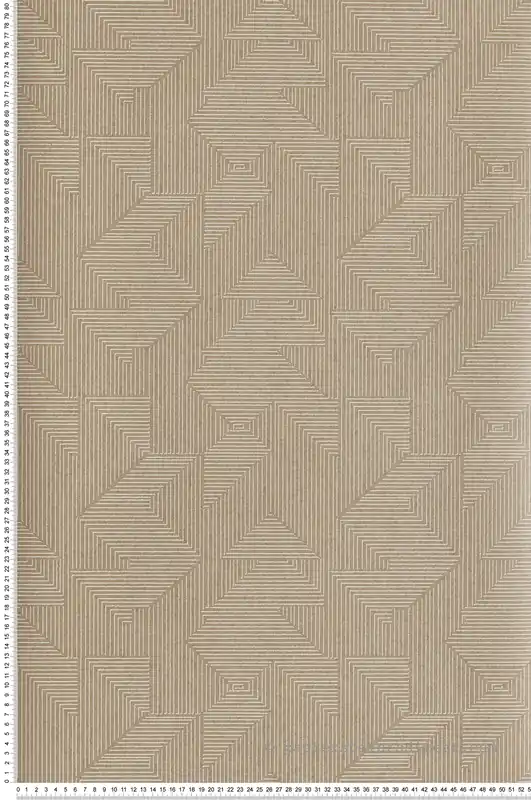 Papier peint Géométrique Angular marron glacé irisé - Attitude de Lutèce Réf. LTC-DWP0368-05 Jusqu'à Épuisement Des Stocks