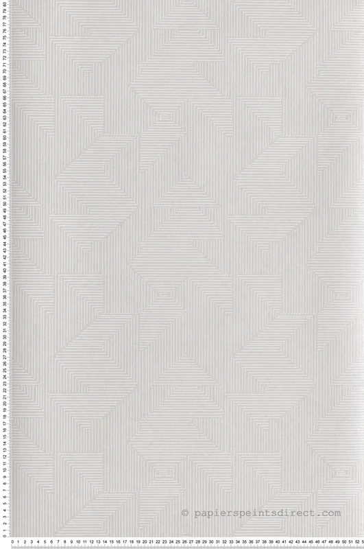 Promotion Saisonnière Papier peint Géométrique Angular grège irisé - Attitude de Lutèce Réf. LTC-DWP0368-04
