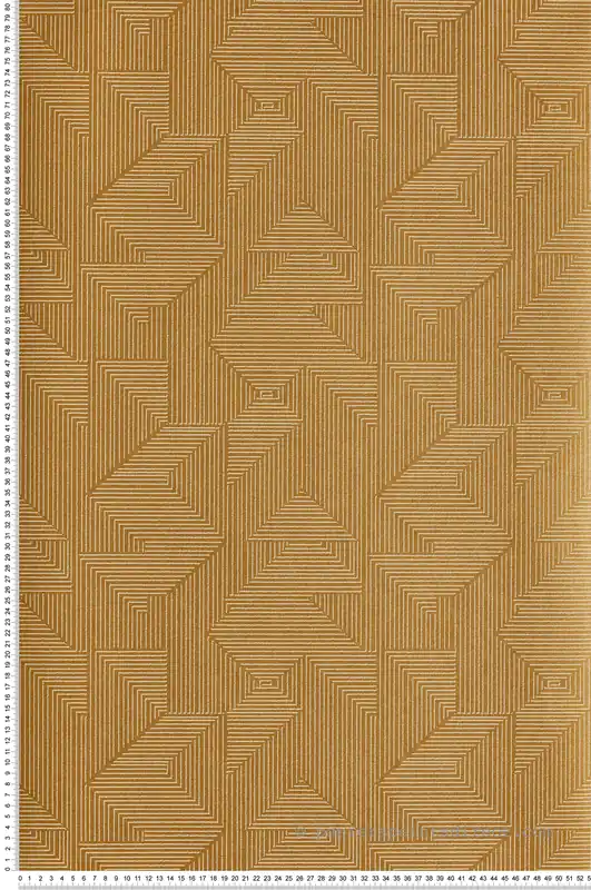 Produit De Marque Papier peint Géométrique Angular mordoré - Attitude de Lutèce Réf. LTC-DWP0368-02