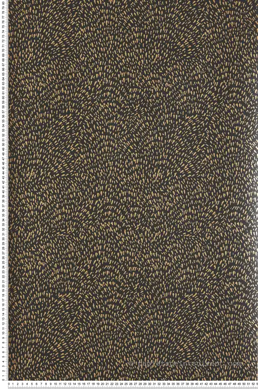 Réduction Papier peint Étincelle noir doré - Attitude de Lutèce Réf. LTC-DWP0363-09