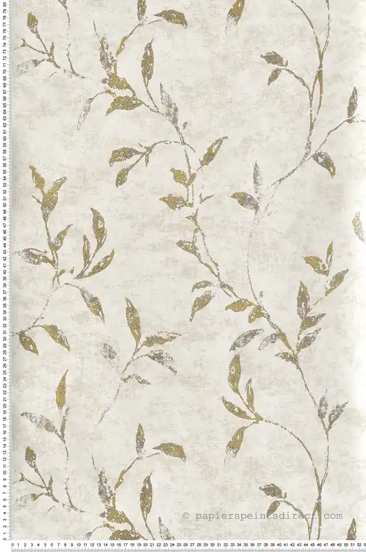 Papier peint Feuille de Vigne beige doré - Attitude de Lutèce Réf. LTC-11502 Certifié