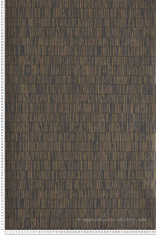 Expédié Aujourd'hui Papier peint Store Bambou noir doré - Attitude de Lutèce Réf. LTC-DWP0362-09