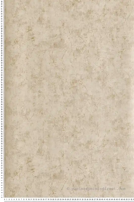 Jusqu'à Épuisement Des Stocks Papier peint Faux Uni Ciment beige doré - Attitude de Lutèce Réf. LTC-AM22009-2