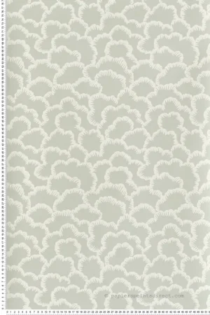 Pas Cher Papier peint Nuage Stratus vert amande - V&A Decorative Papers III d‘Initiales Réf. INI-2513-187-03