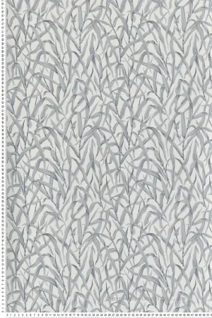 Usine Directe Papier peint Feuilles Ornamental Grasses bleu - V&A Decorative Papers III d‘Initiales Réf. INI-2513-185-04